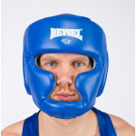 Шлем боксёрский закрытый Reyvel, цвет синий